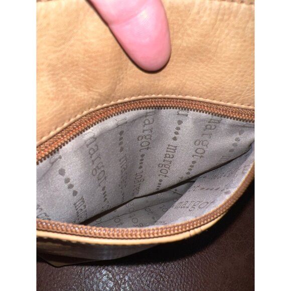 Margot New York Beige Crossbody Bag With Adjustable Strap & Zipper Pocket - Picture 6 of 8